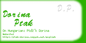 dorina ptak business card